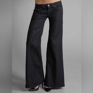 Hudson Gwen wide legged Jean's, Size 25. Palazzo style